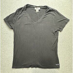 Ariat Shirt Womens Medium Black Element SS V Neck Short Sleeve Western Casual